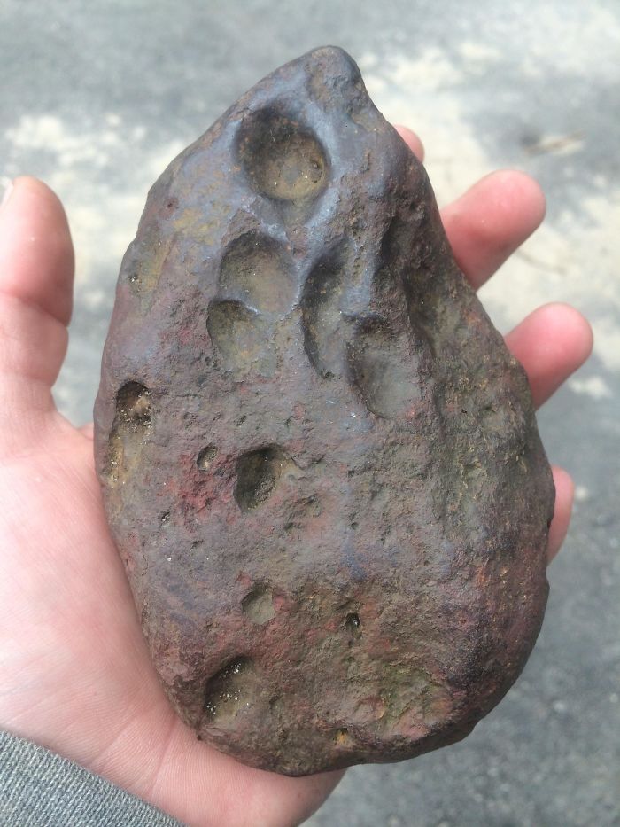 I Found An Apparent Iron-Nickel Meteorite In The Woods