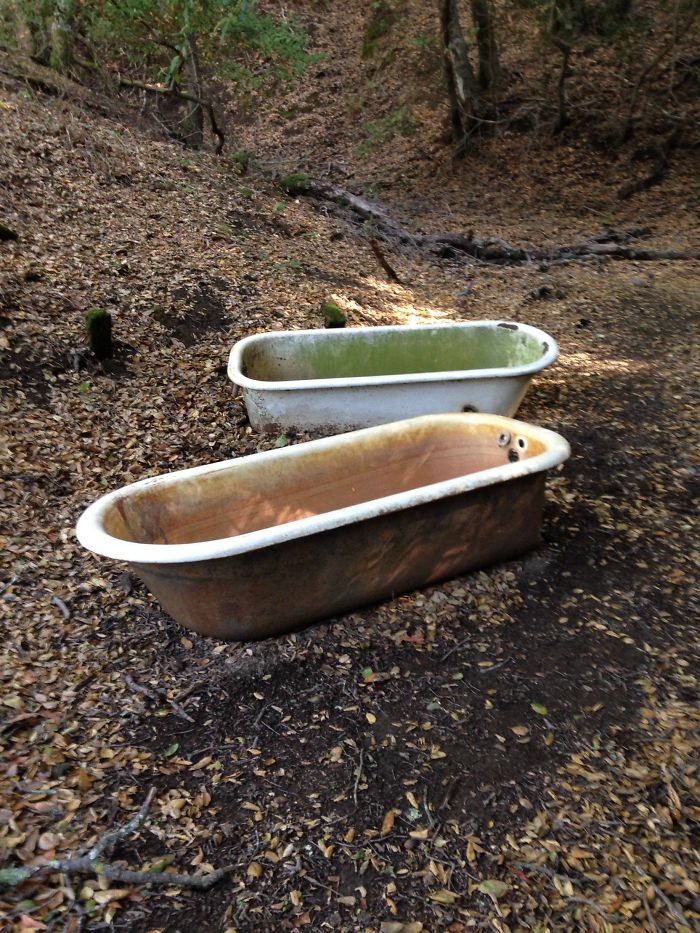 Found These Bathtubs While Hiking