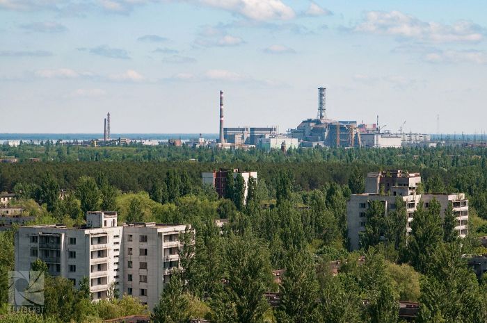 Looking At The Chernobyl Power Plant From Pripyat