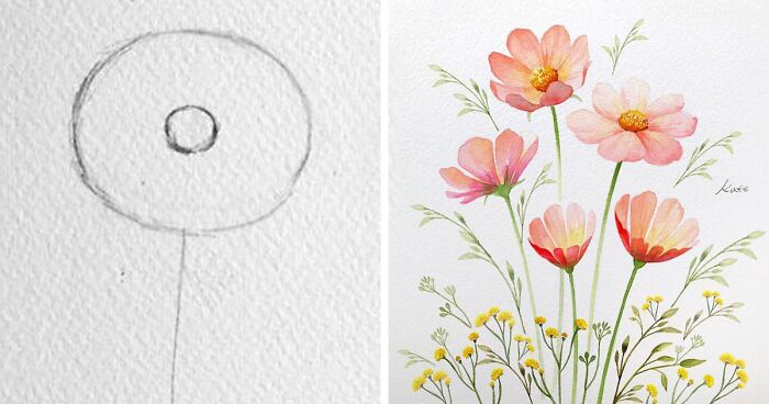 Featured image of post How To Draw A Beautiful Flower Step By Step - Starting with the smallest circle step 3.
