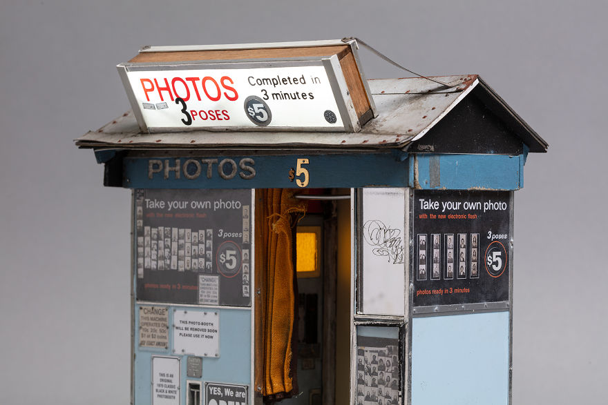 I Created A Miniature Photobooth Then Photographed It Using The Real One!