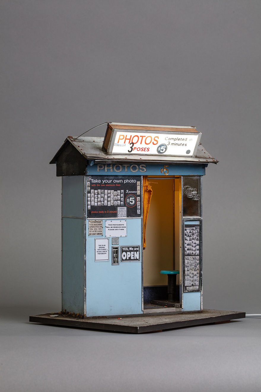 I Created A Miniature Photobooth Then Photographed It Using The Real One!