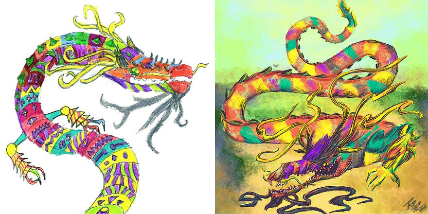 Artists From Around The World Have Drawn Hundreds Of Monsters Based On My Kids' Designs