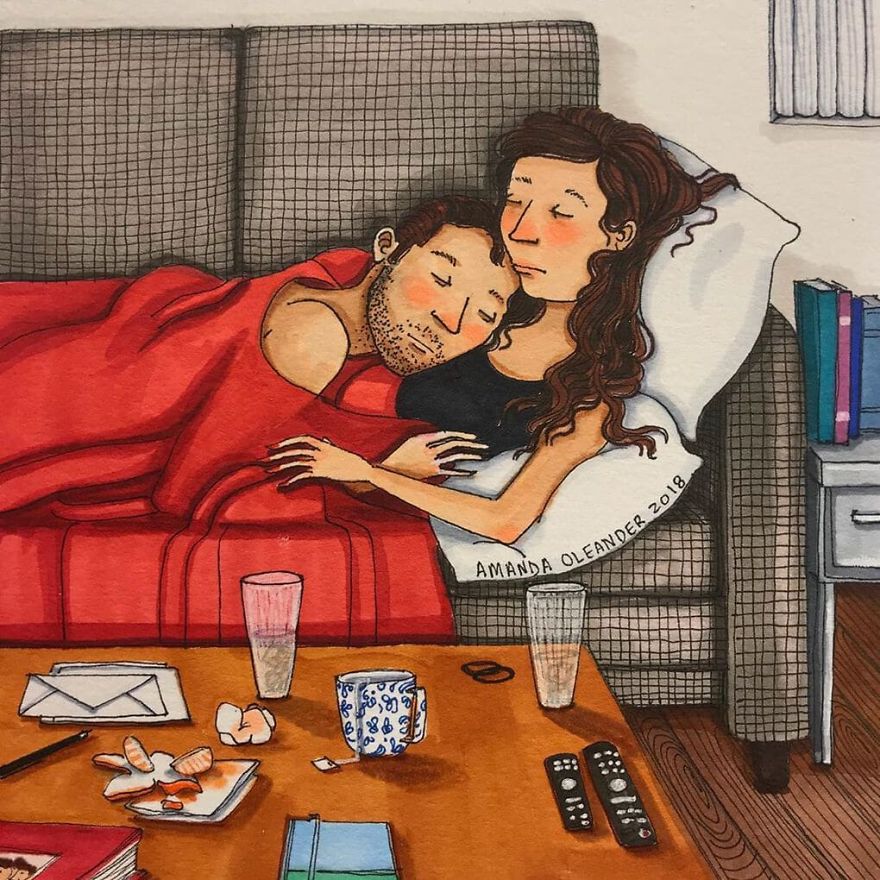 Artist Shows How Passionate Couples Behave When Nobody Sees Them (New Pics)