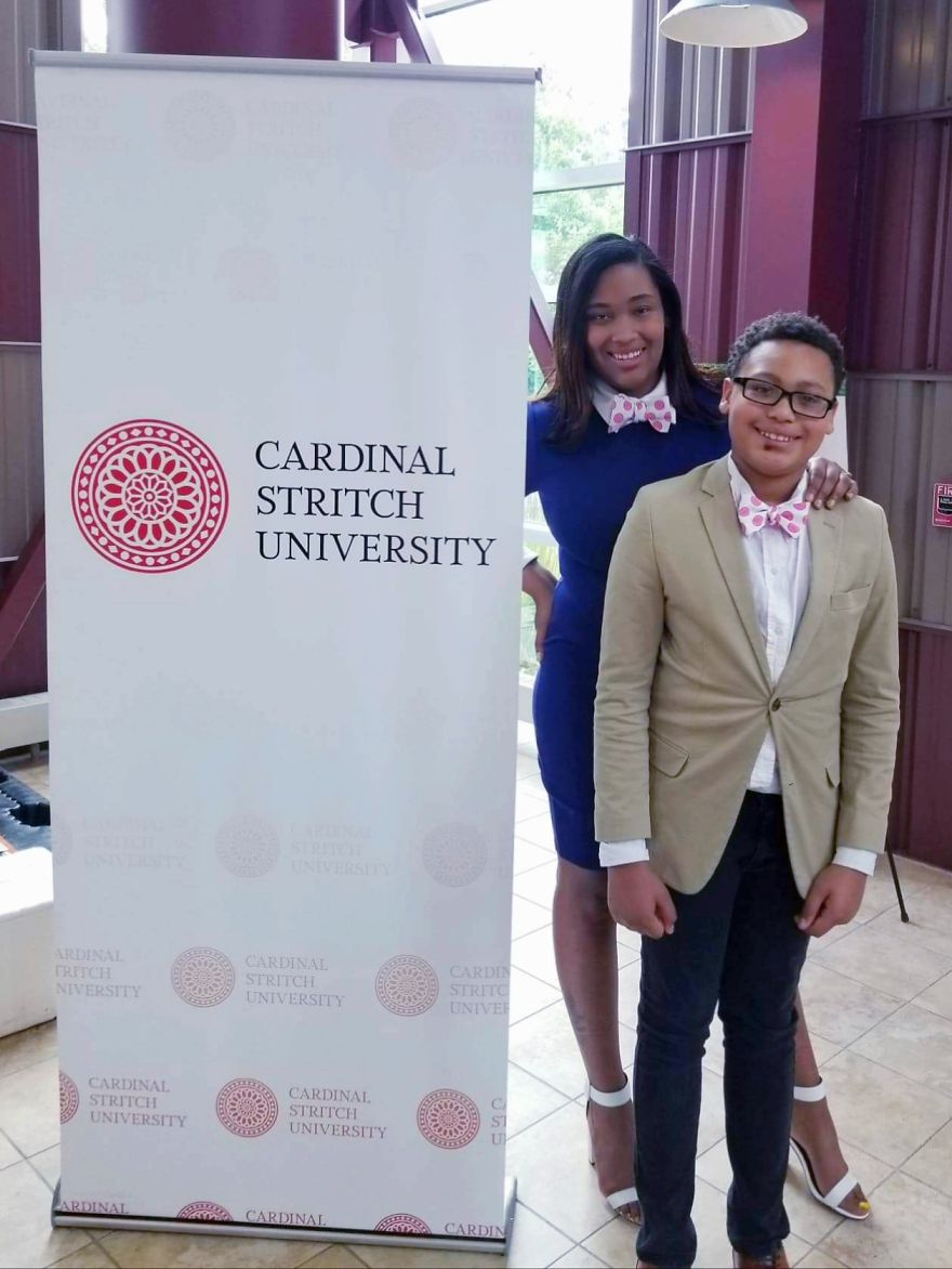 Formerly Homeless Autistic Child Entrepreneur/Author Becomes First 12 Year Old In Wisconsin To Receive A Full Ride Scholarship To College For The Entierity Of His Life!!!
#blackexcellence