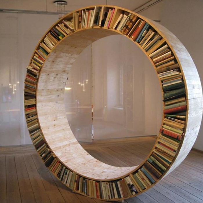 Circular Bookshelf By David Garcia