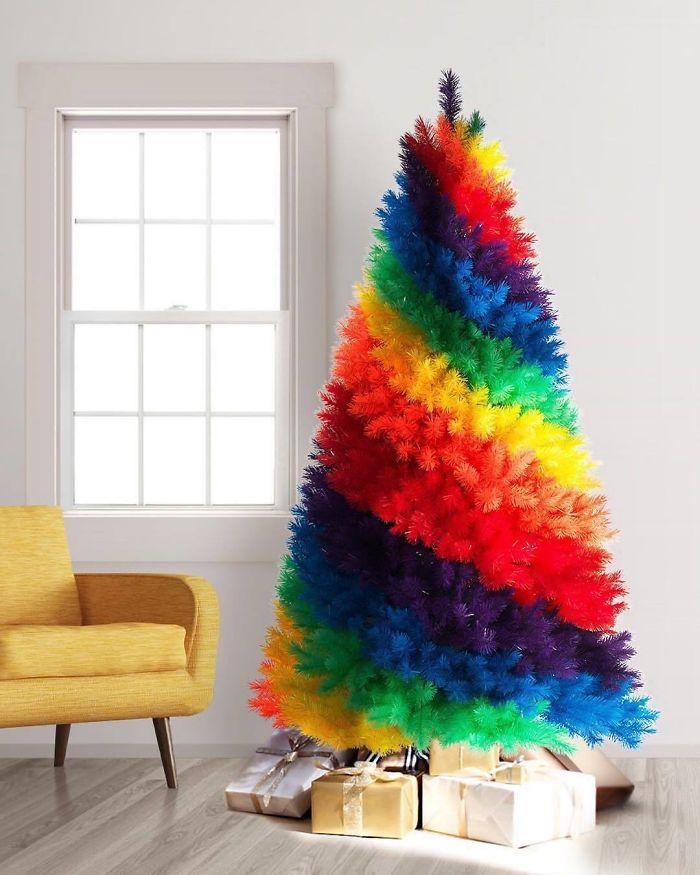 Rainbow Christmas Tree By Treetopia