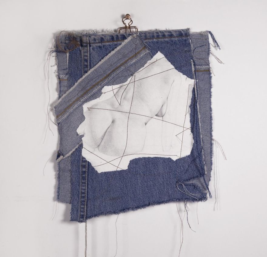 Chicago Artist Creates Photorealistic Denim Art