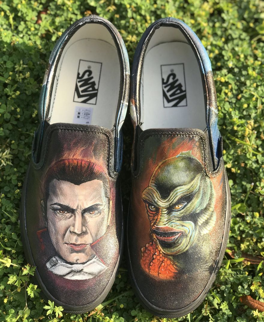 I Create Custom Painted Shoes
