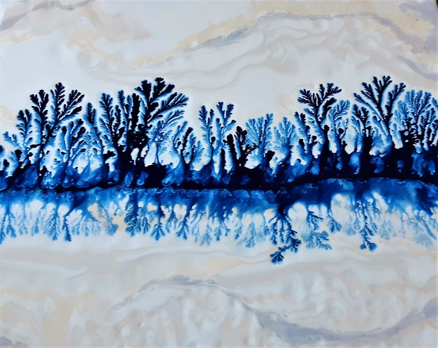Fractal Art - How Big? "Dirty Dendrites" - Acrylic Pouring / Fluid Art Fractal Art - How Big? "Dirty Dendrites" - Acrylic Pouring / Fluid Art