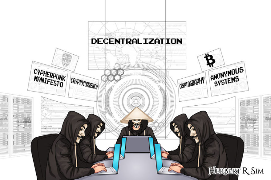 Herbert-Sim-Cypherpunk-Cyphernomicon-Crypto-Anarchist-Manifesto-Art-Illustration