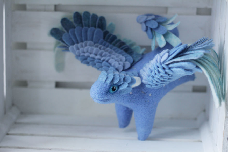 New Dragons And Fairy Creatures That I Felted This Year