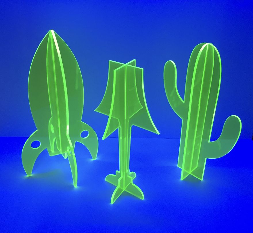 Unique Neon Laser Cut Sculptures For Your Home.