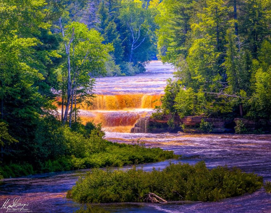 Lower Falls At Tahquamenon Falls, Paradise, Michigan