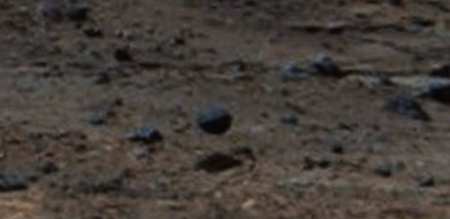 The Mars Rover Caught A Proper Real Metal Sphere Or Ball On Mars And That's For Real