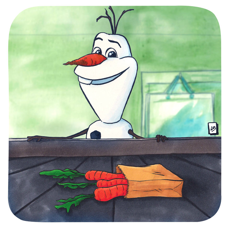Olaf And Carrots