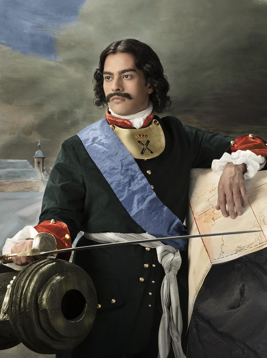 Reconstruction Of Peter The Great’s Portrait Painted By Paul Delaroche