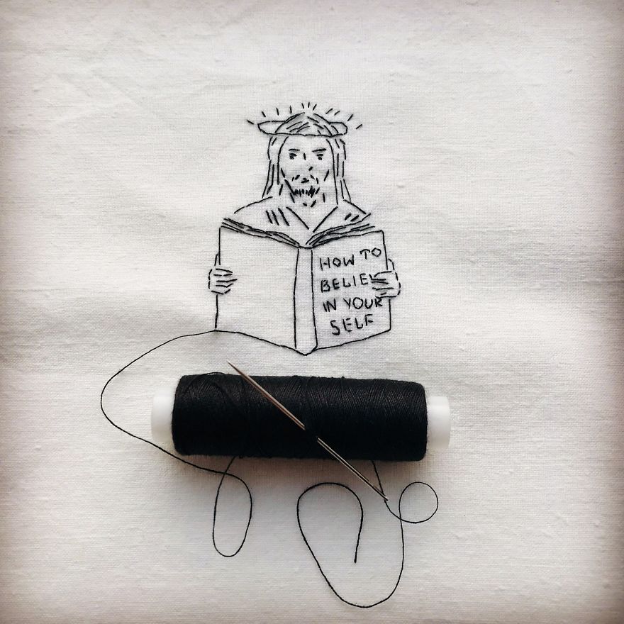 I Make Minimalist Embroideries To Tell Stories About What&rsquo;s Important To Me