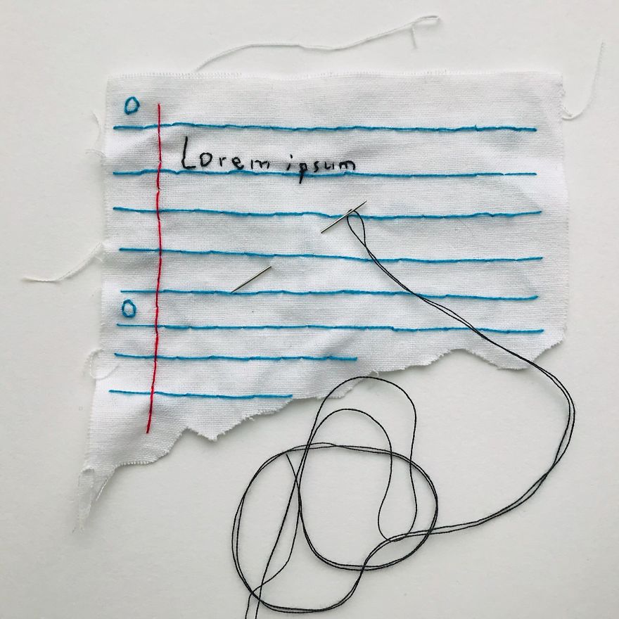 I Make Minimalist Embroideries To Tell Stories About What&rsquo;s Important To Me