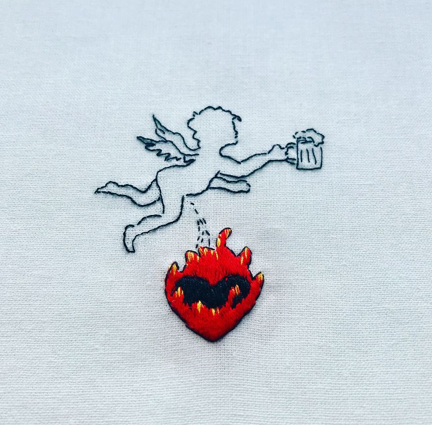I Make Minimalist Embroideries To Tell Stories About What&rsquo;s Important To Me