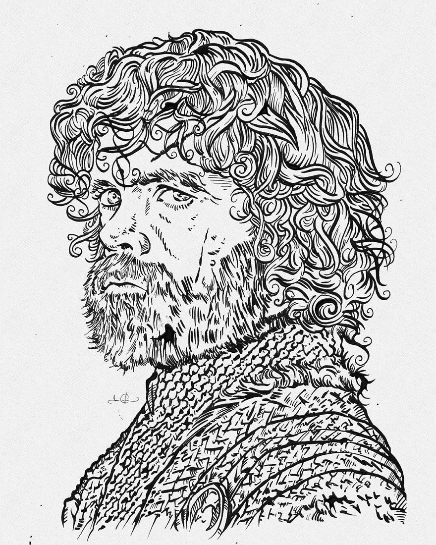 My Current Ink And Digital Series, In Honor Of Game Of Thrones