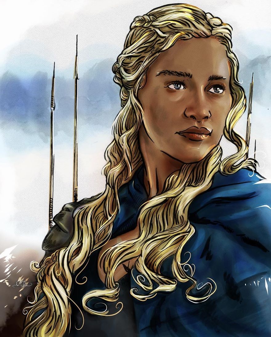 My Current Ink And Digital Series, In Honor Of Game Of Thrones