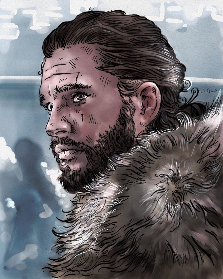 My Current Ink And Digital Series, In Honor Of Game Of Thrones