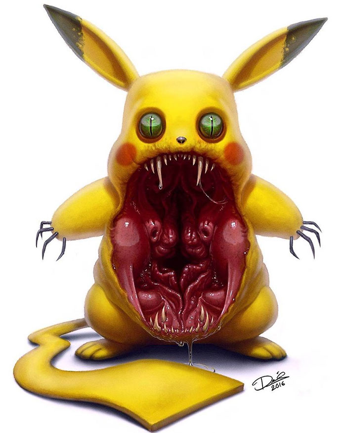 If Your Favorite Childhood Characters Were Turned Into Monsters (16 Pics)