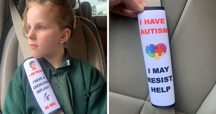 Mother Creates Seat Belt Covers That Would Warn Emergency Workers About Children’s Health Issues