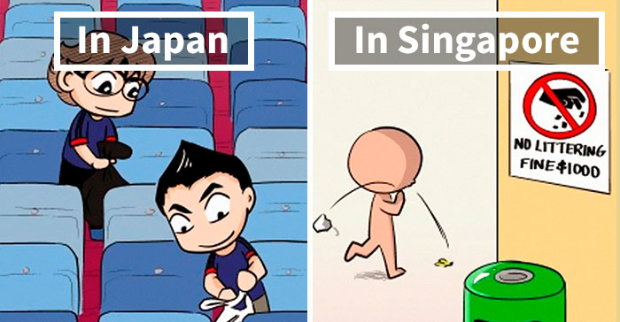 I Show The Cultural Differences Between Japan And Other Countries (30 Pics)