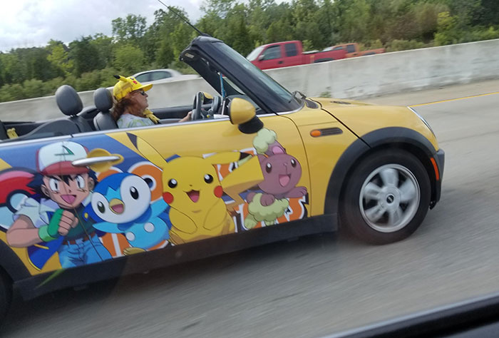 The Pikachu Hat Really Tops It Off