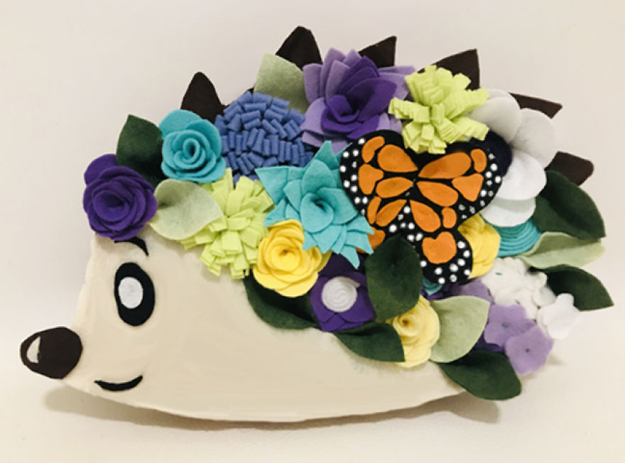 I Started Making Flowers Out Of Felt Because My Pets Always Eat And/Or Destroy Real Ones I Started Making Flowers Out Of Felt Because My Pets Always Eat And/Or Destroy Real Ones
