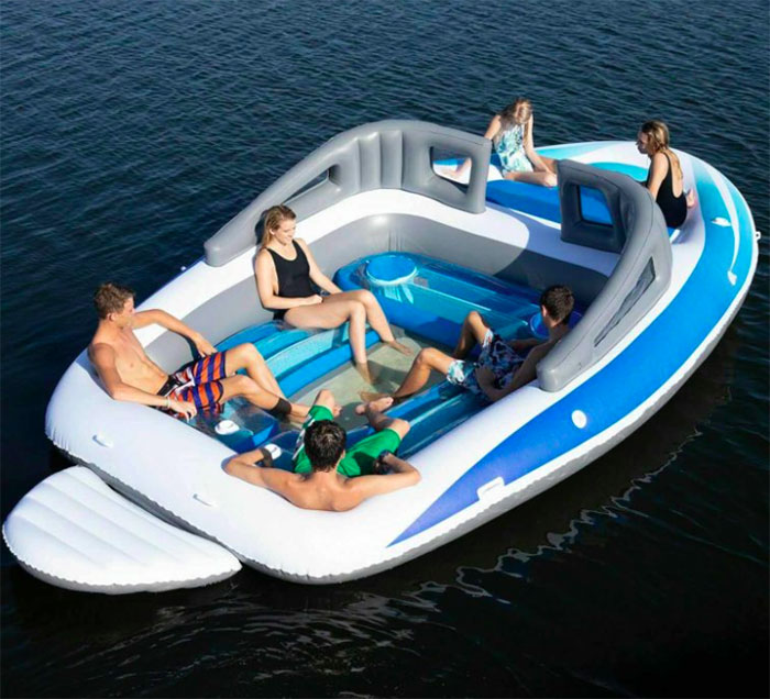 Amazon's Life-Size Inflatable Speedboat Will Make You Feel Like A Millionaire
