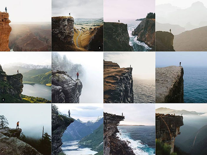 Person At The Edge Of A Cliff