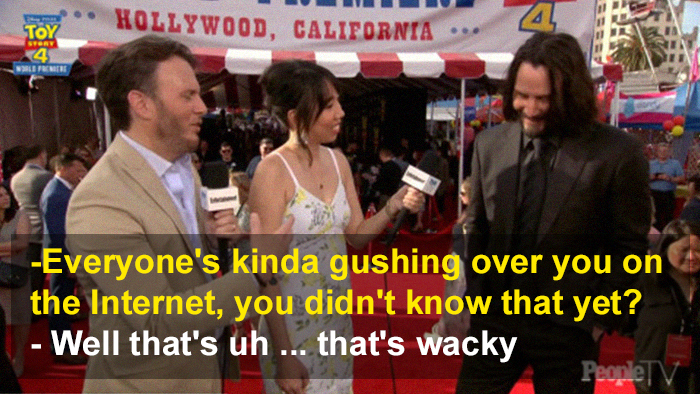 Keanu Learns He's The Internet's Boyfriend, And His Adorable Reaction Goes Viral