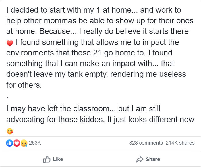Ex-Kindergarten Teacher Lists 5 Reasons Why She Quit Her Job, Gets 263K Likes