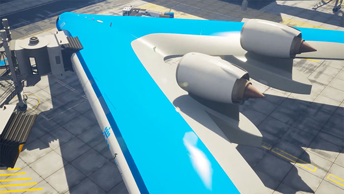 new shape flying v plane studio oso 2 5cf6192597115  700 - Avião de passageiros projetado por estudante economiza 20% de combustível