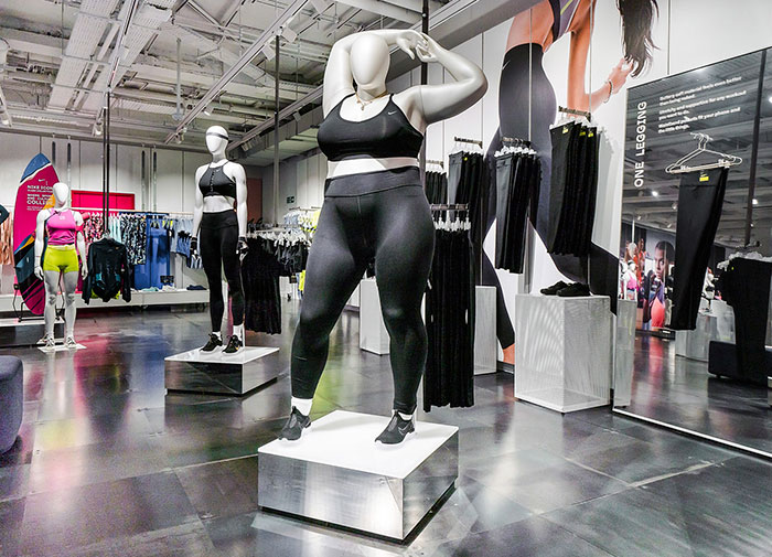 A Nike Store In London Received Backlash After Installing Plus Size Mannequins