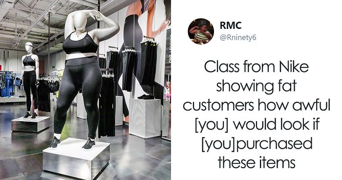 A Nike Store In London Received Backlash After Installing Plus Size Bored Panda