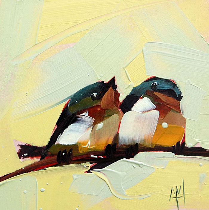 Bird Oil Painting