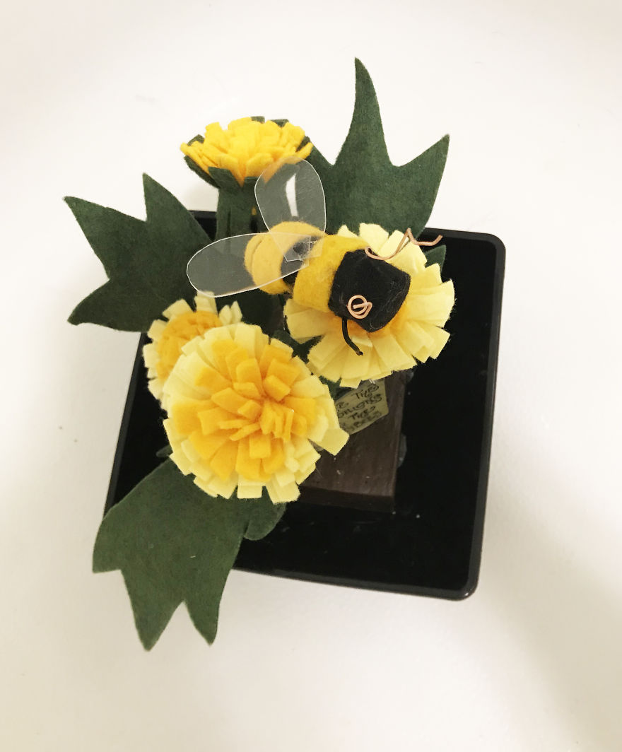 I Started Making Flowers Out Of Felt Because My Pets Always Eat And/Or Destroy Real Ones I Started Making Flowers Out Of Felt Because My Pets Always Eat And/Or Destroy Real Ones