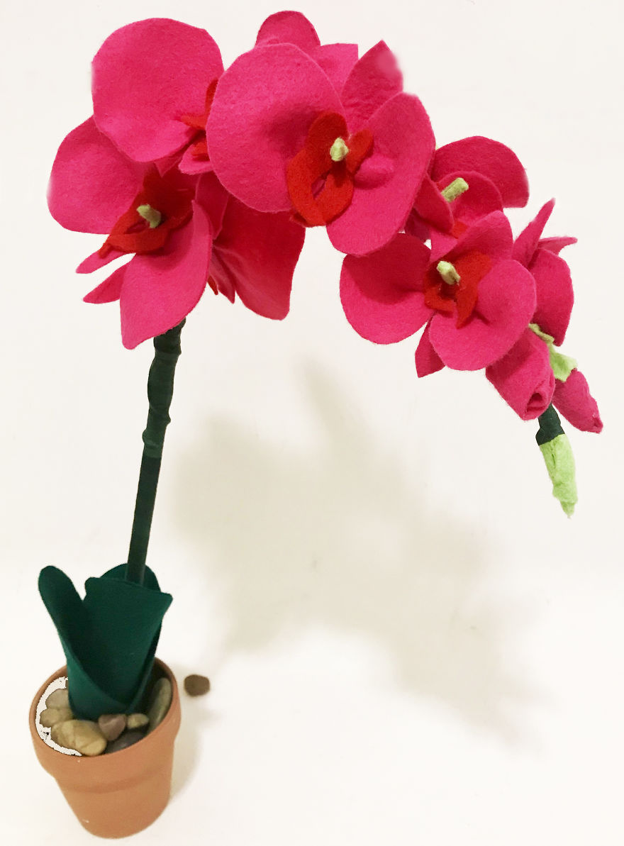 I Started Making Flowers Out Of Felt Because My Pets Always Eat And/Or Destroy Real Ones I Started Making Flowers Out Of Felt Because My Pets Always Eat And/Or Destroy Real Ones