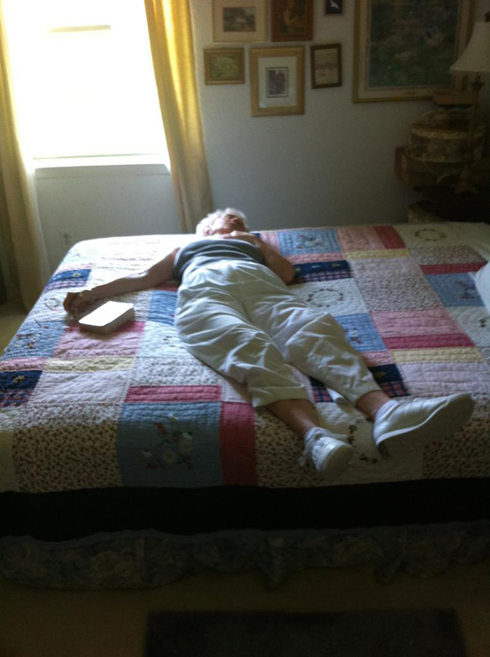 My Grandma Taking A Nap. Scared The Hell Out Of Me At First