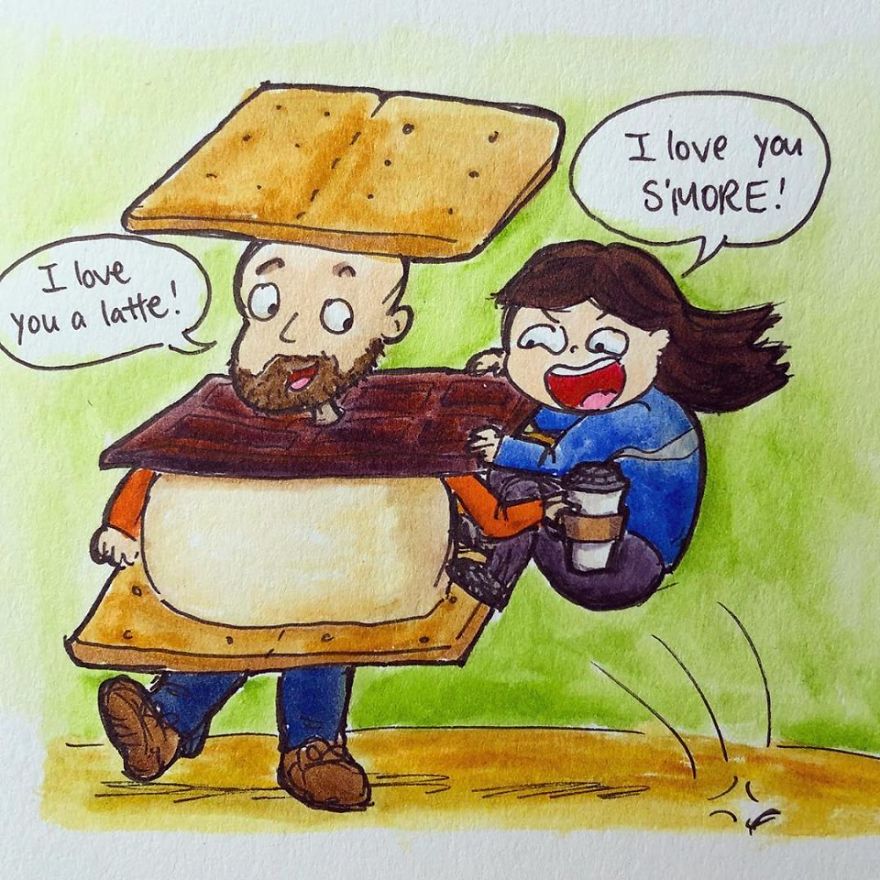 10 Cringey Ways To Say "I Love You" With Punny Drawings