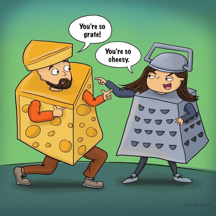 10 Cringey Ways To Say "I Love You" With Punny Drawings