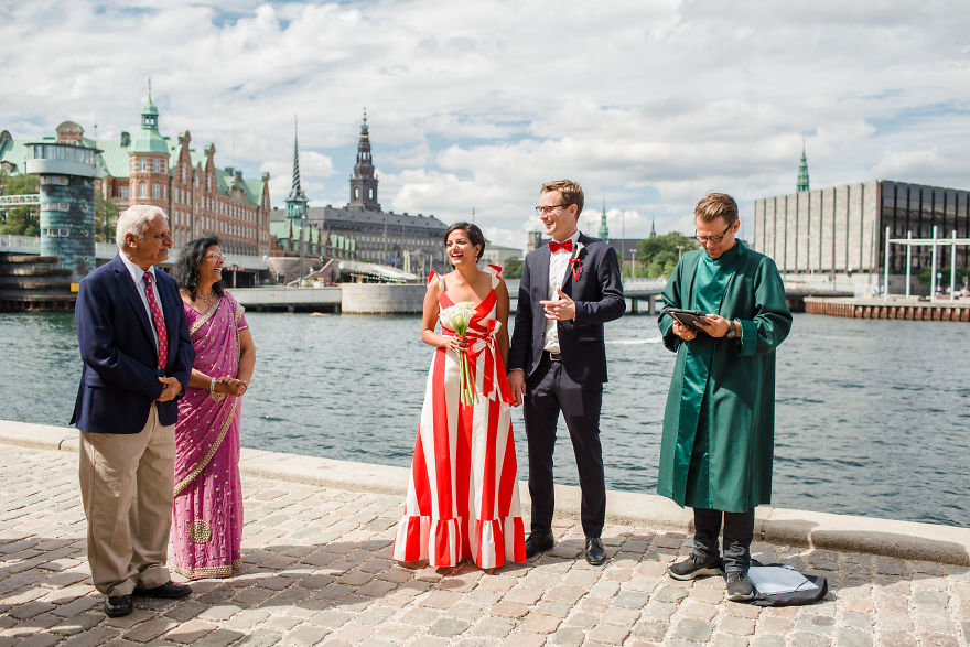 After They Said "I Do" They Jumped Into A Copenhagen Canal Together