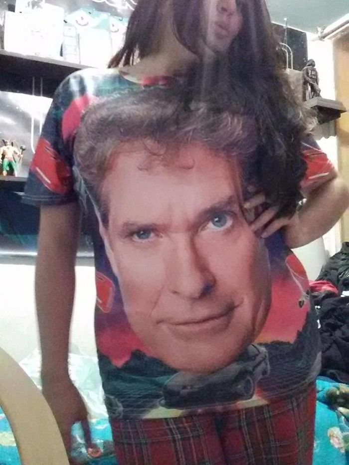 As A Hasselhoff Fan, I Screamed In Delight When I Found This. Is One Of My Fav T-Shirts And A Good Piece Of Conversation