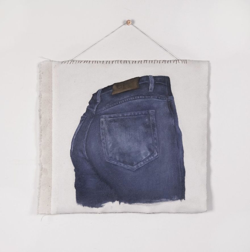 Chicago Artist Creates Photorealistic Denim Art
