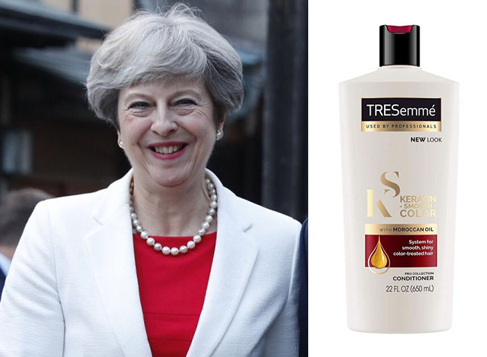 Theresa May Dresses A Lot Like Tresemmé Bottles And The 9 Comparisons Are Hilarious