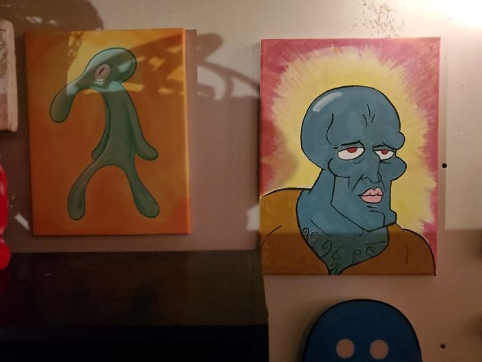 In Honor Of The Other Bold And Brash Post, May I Present My Lucky Goodwill Finds Of Bold And Brash And One Very Handsome Squidward
